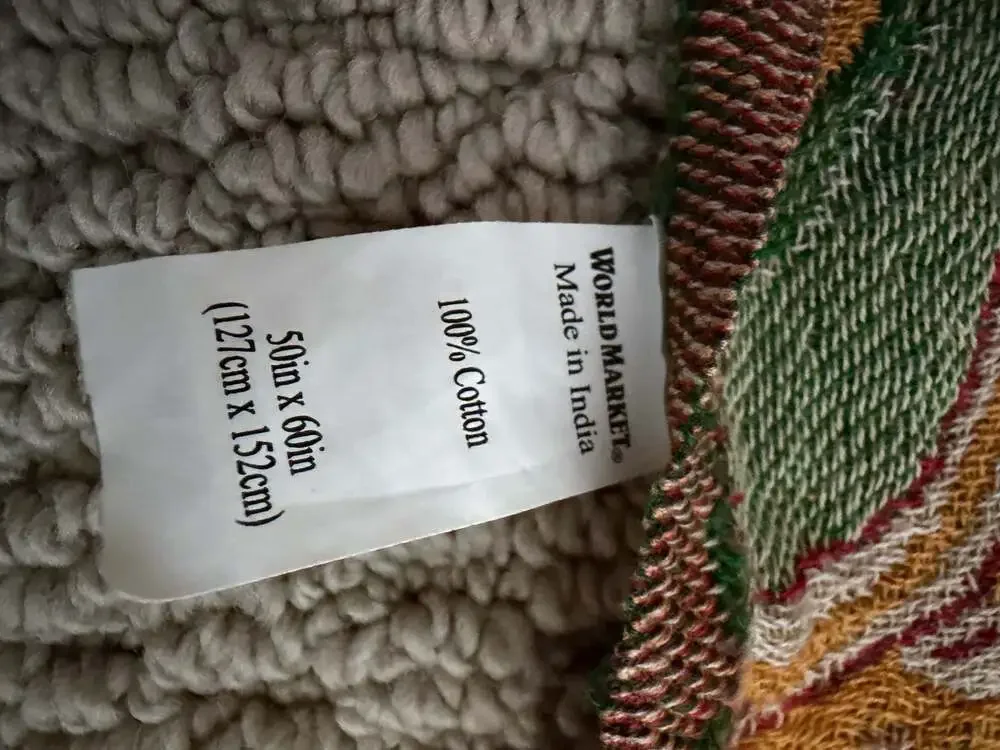 World Market Floral Tapestry Throw